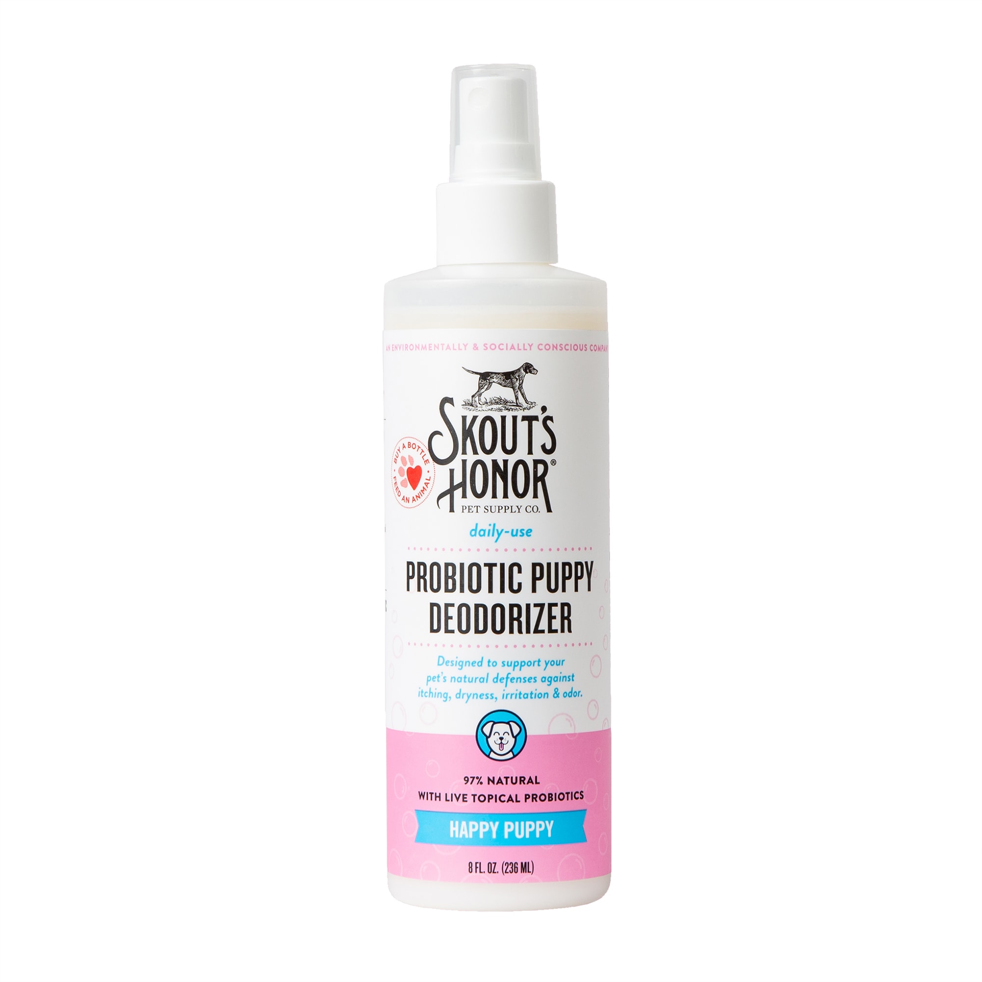 Skout's Honor Probiotic Daily Use Happy Puppy Deodorizer, 8 fl. oz.