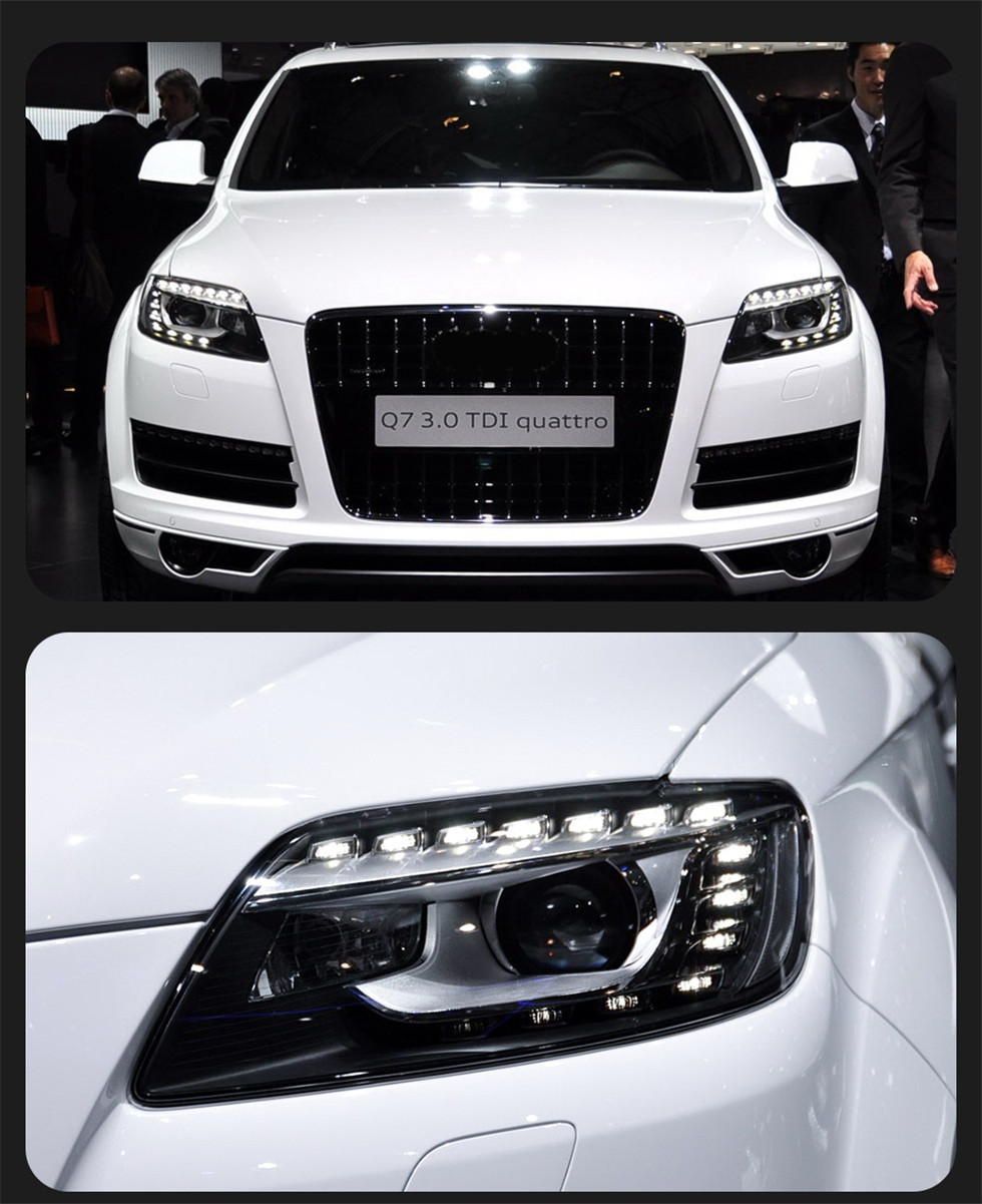 Headlight For AUDI Q7 LED Headlight 2006-2009 Headlights Q7 Tear Eye Style LED Daytime Running Lights Front Signal Lamp - view 7