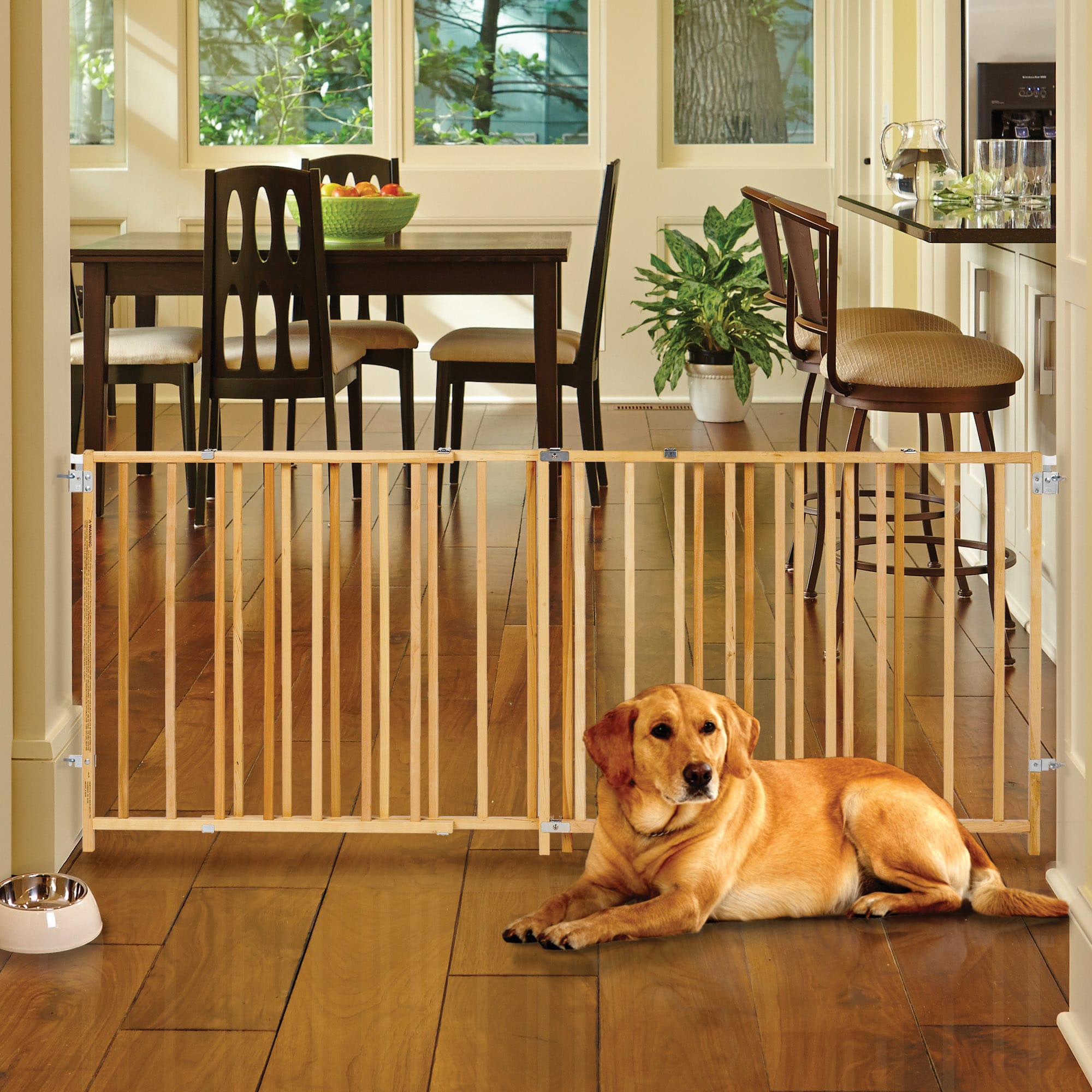 MyPet Extra Wide Swing Pet Gate, 60"-103" L X 27" H