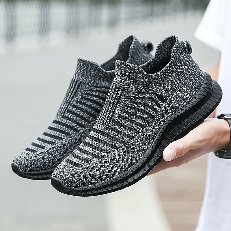Mens Sneakers Classic Casual Shoes Breathable mesh running sneakers without lacing Lightweight Walking shoes 241125
