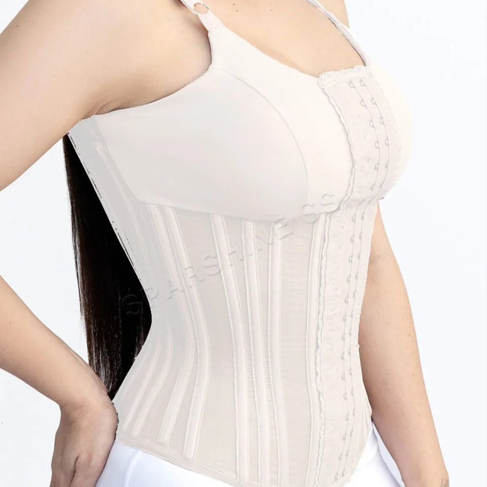 Waist Trainer Body Shaper Tummy Slimming Belt Belly Sheath Posture Correcting Shapewear Corset for Women Steel Bones Girdles 241112