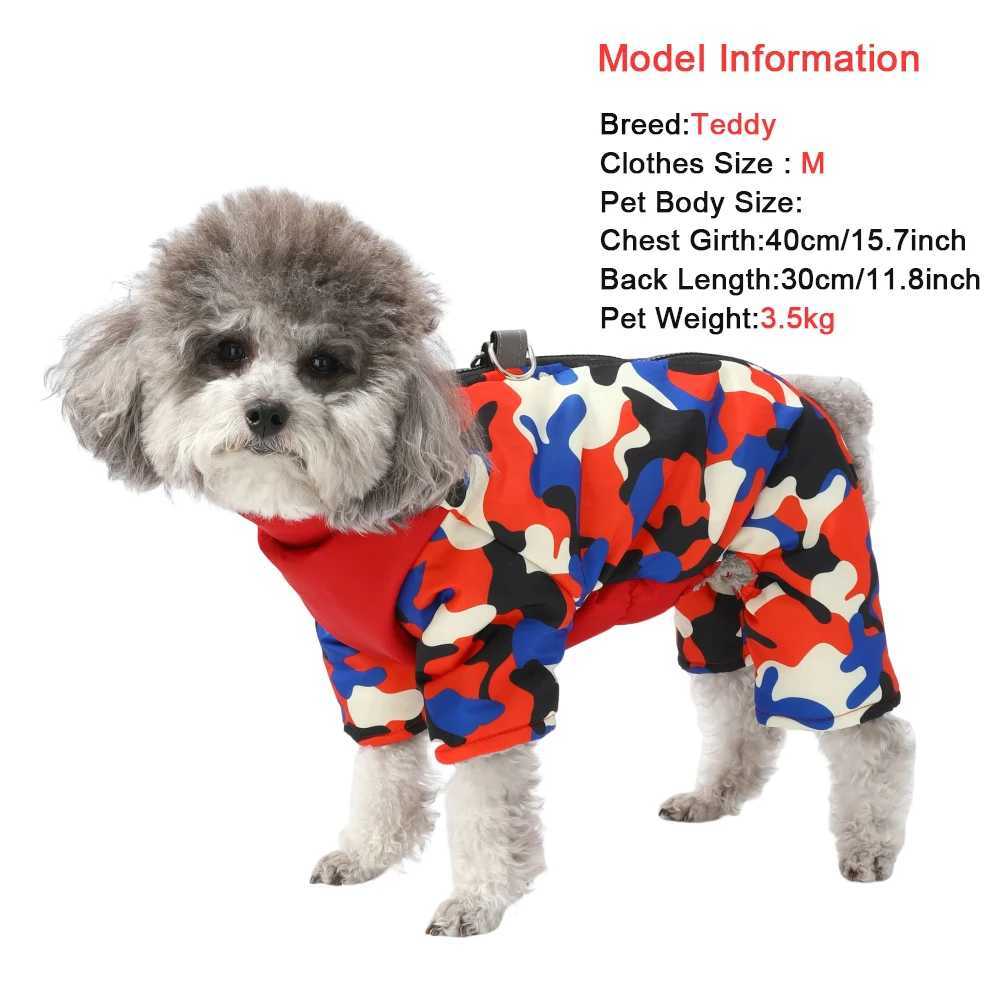 Winter Fleece Dog Jumpsuit Warm Overalls For Small Medium Dogs Jacket Waterproof Pet Clothes Puppy Coat With D-ring ChihuahuaXJ241125
