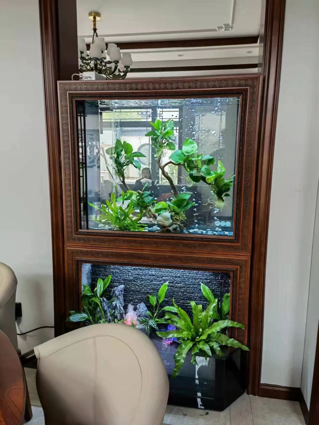 Large Arowana Water Lights Glass Fish Tanks For Sale Factory Price Customized Spot Goldfish Tank