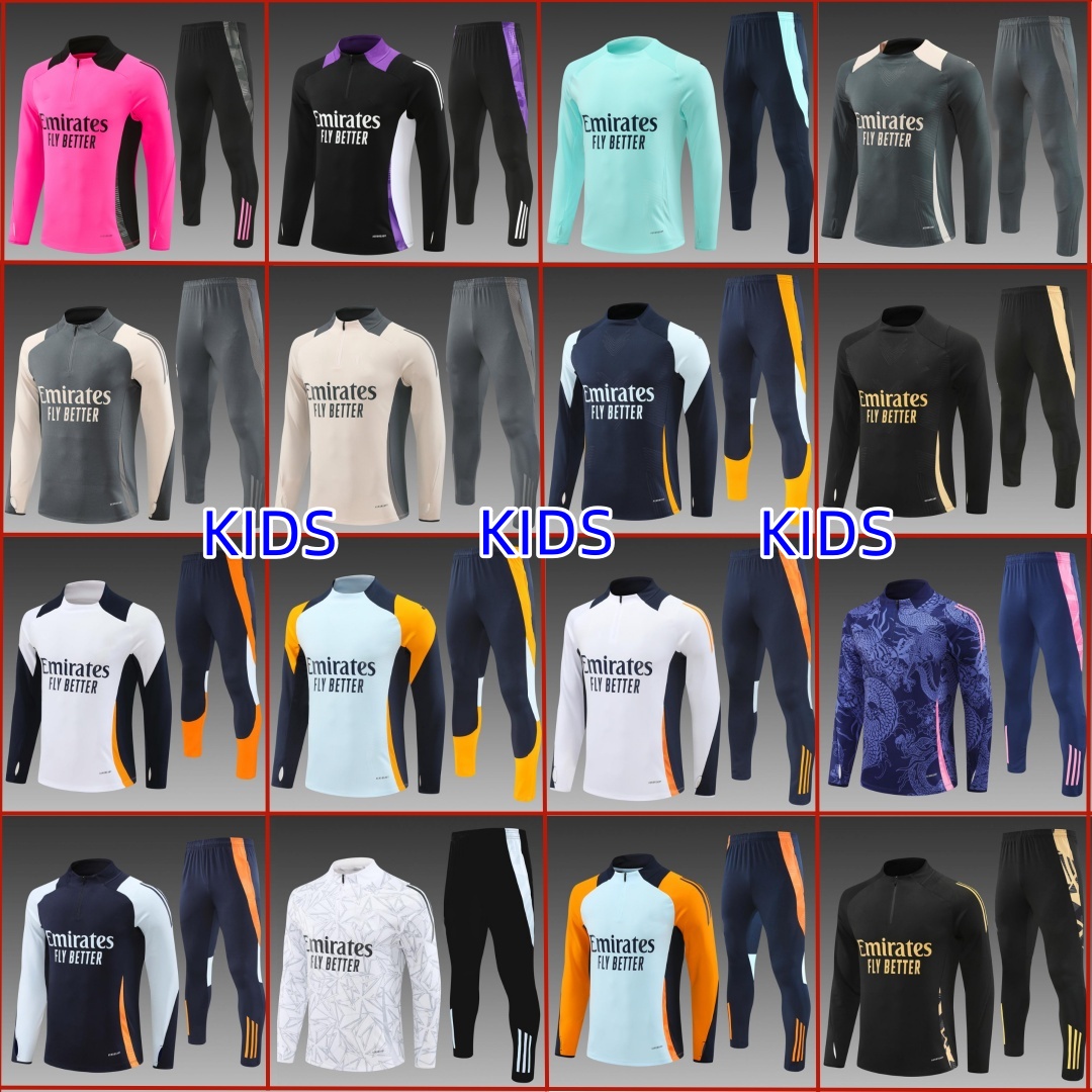 25 26 Real chandal madrids Tracksuit soccer MBAPPE TRAINING 2025 2026 VINI JR BELLINGHAM men kid kit football ReaI madridtracksuits survetement Sportswear train