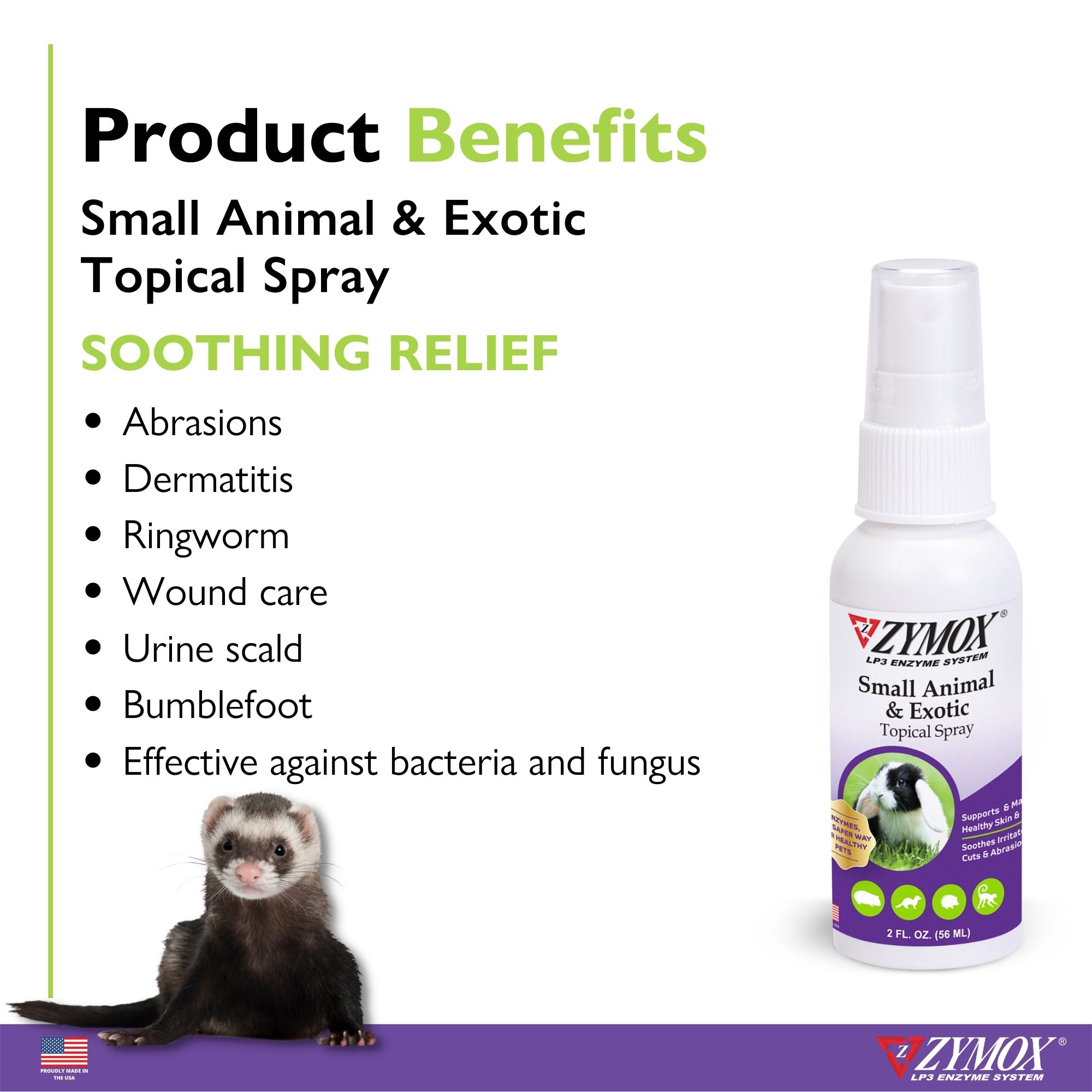 Zymox Small Animal Topical Spray, 2 fl. oz.