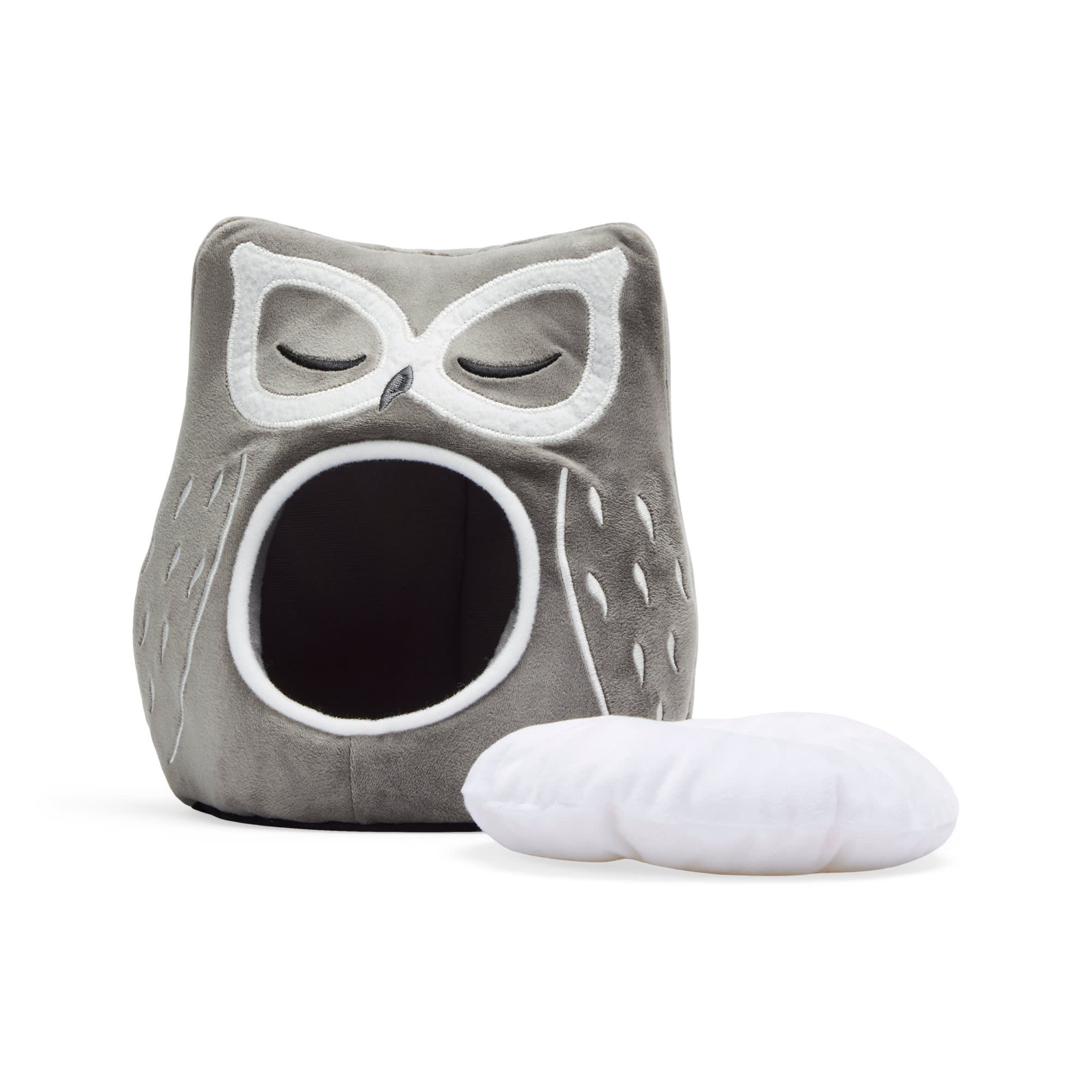 EveryYay Owl Bed for Small Animals, 7" L X 6.5" W X 9" H