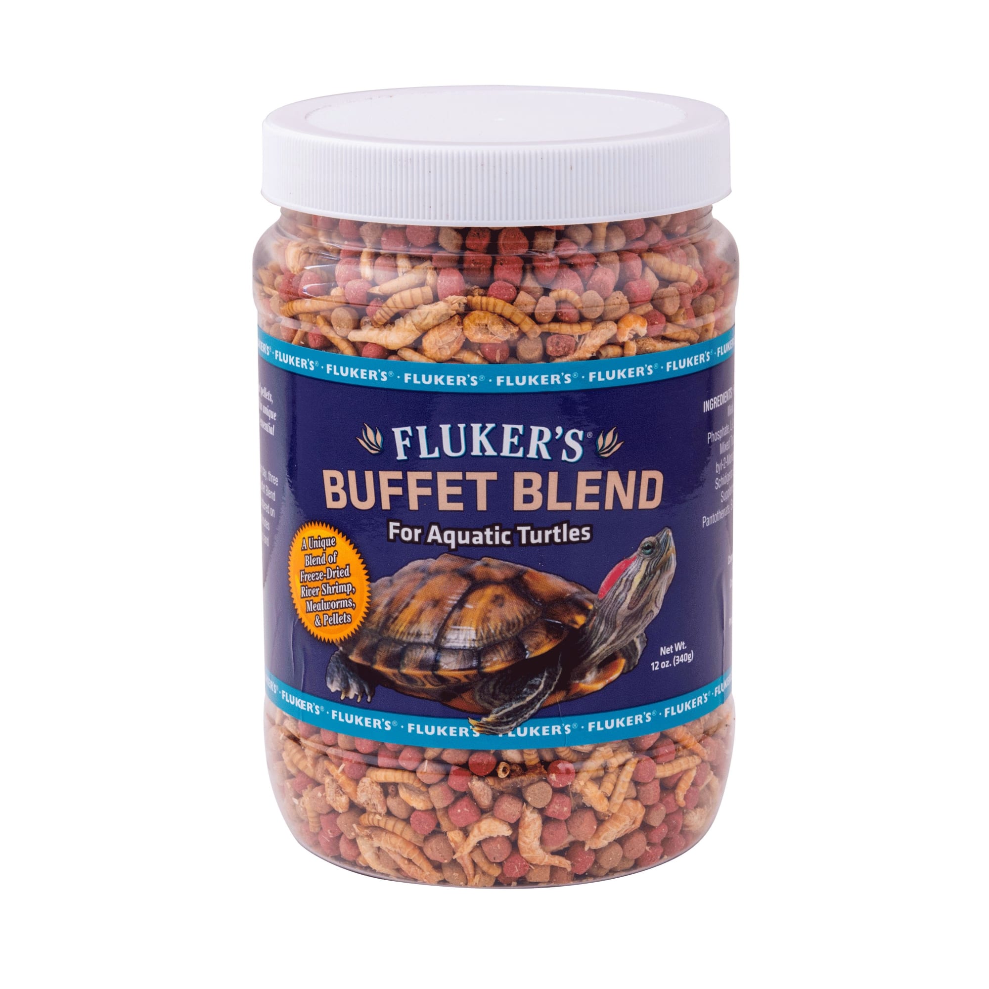 Fluker's Aquatic Turtle Buffet Blend Food, 12 oz.