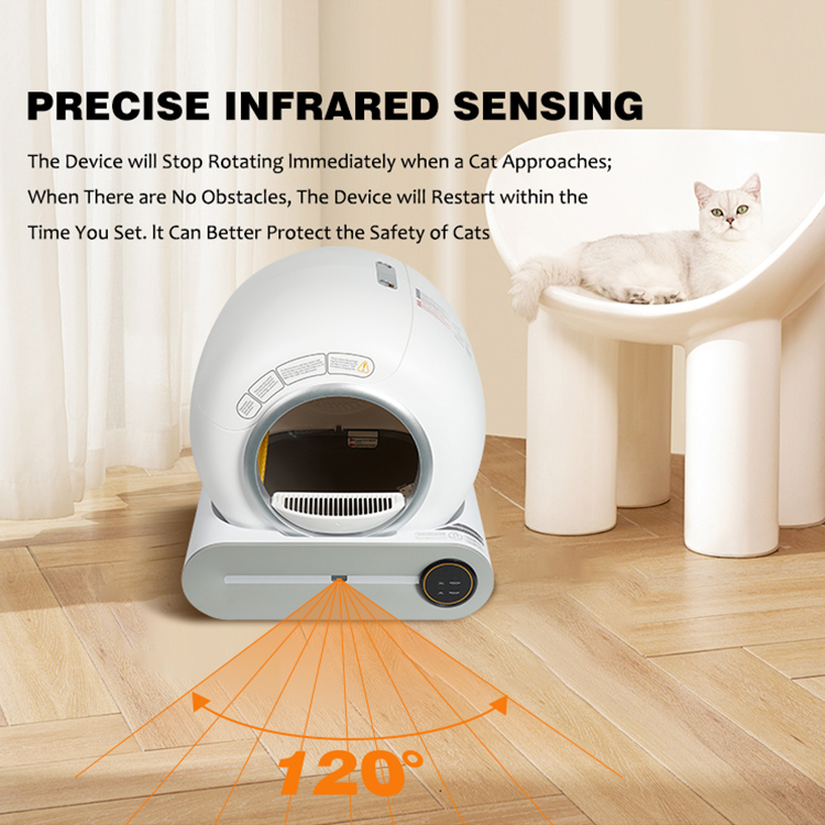 High Quality Intelligent Safe Litter Box Fully Home Automatic Closed Large Capacity Cat Litter Tray