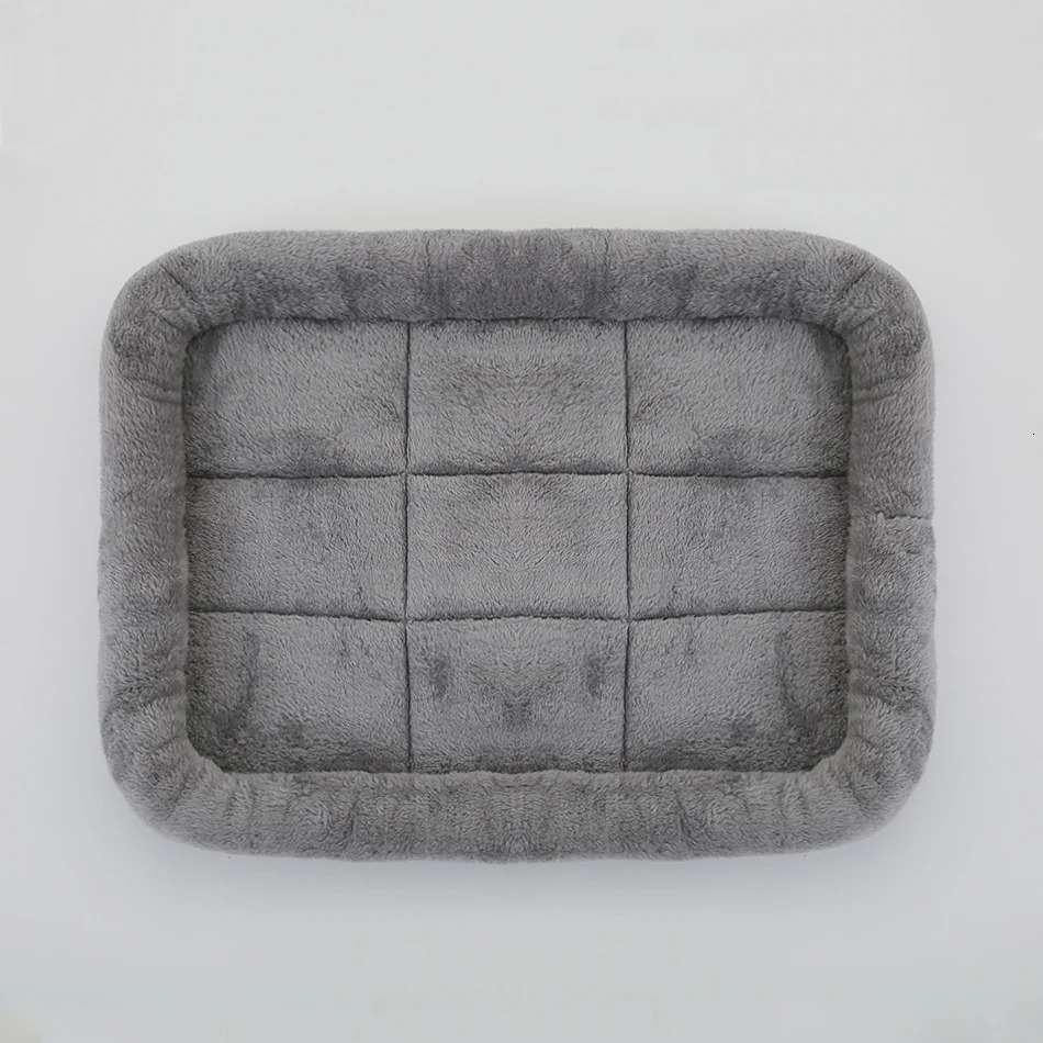 Soft Plush Square Dog Bed Mat Beds for Dogs Cat Small Medium Large Pet Sleep Calming Pad Cat Dog Bed Cushion Pet Supplies 241125