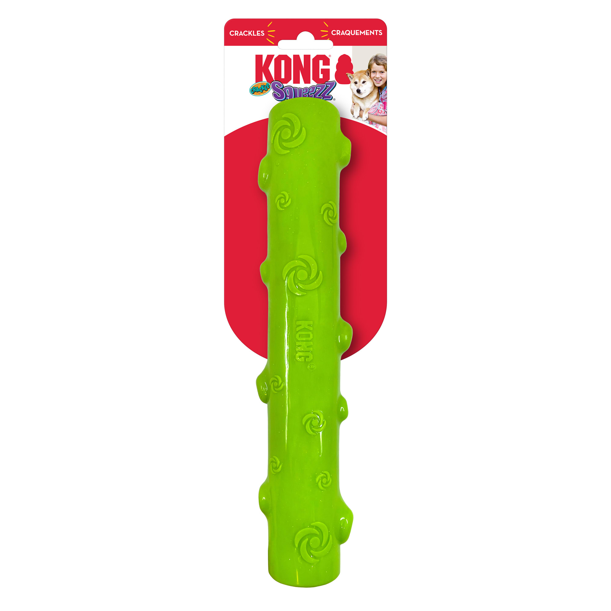 KONG Halloween Squeezz Crackle Stick Assorted Dog Toy, Medium