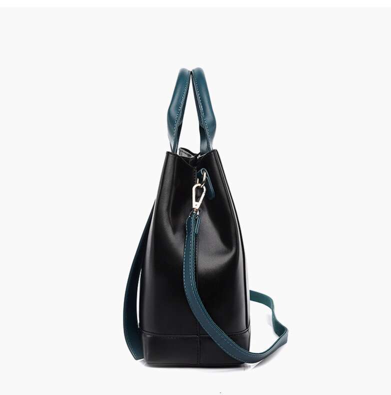 LEMON KOKO Handbag, New Bucket Contrasting Color Women's Crossbody Bag, Fashionable Large Capacity Commuting Tote Bag For Women