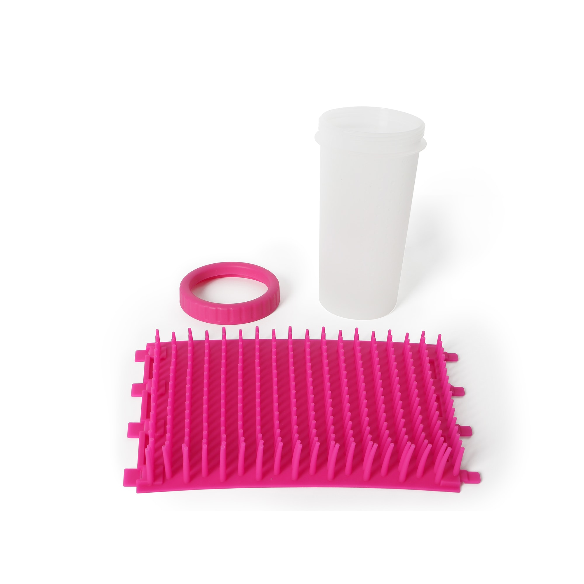 Dexas MudBuster Portable Pink Dog Paw Cleaner, Large
