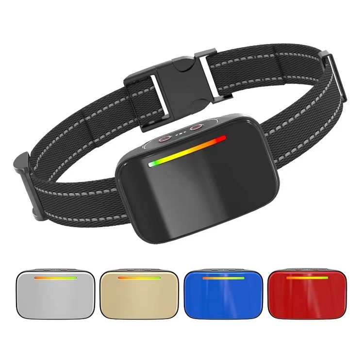 Sustainable Rechargeable Outdoor Dog Training Equipment Waterproof Automatic Anti-Bark Collar Dogs Cats Custom Colors-Made