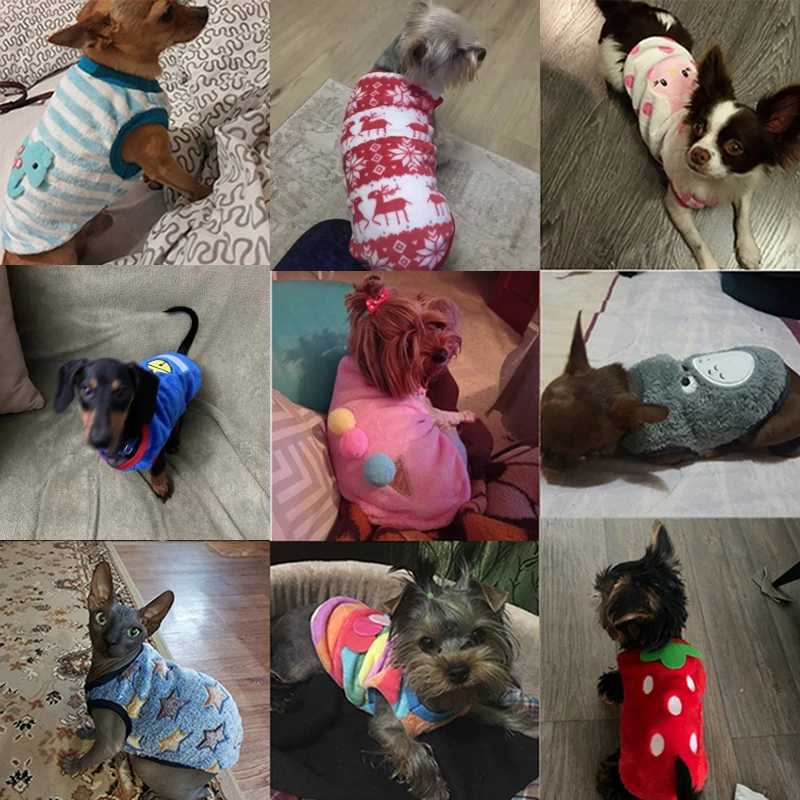 Soft Flannel Dog Clothes Winter Clothing For Small Dogs Medium Puppy Coat Cute Warm Pets Sweater Cat Chihuahua Yorkie Outfit XxsXJ241125