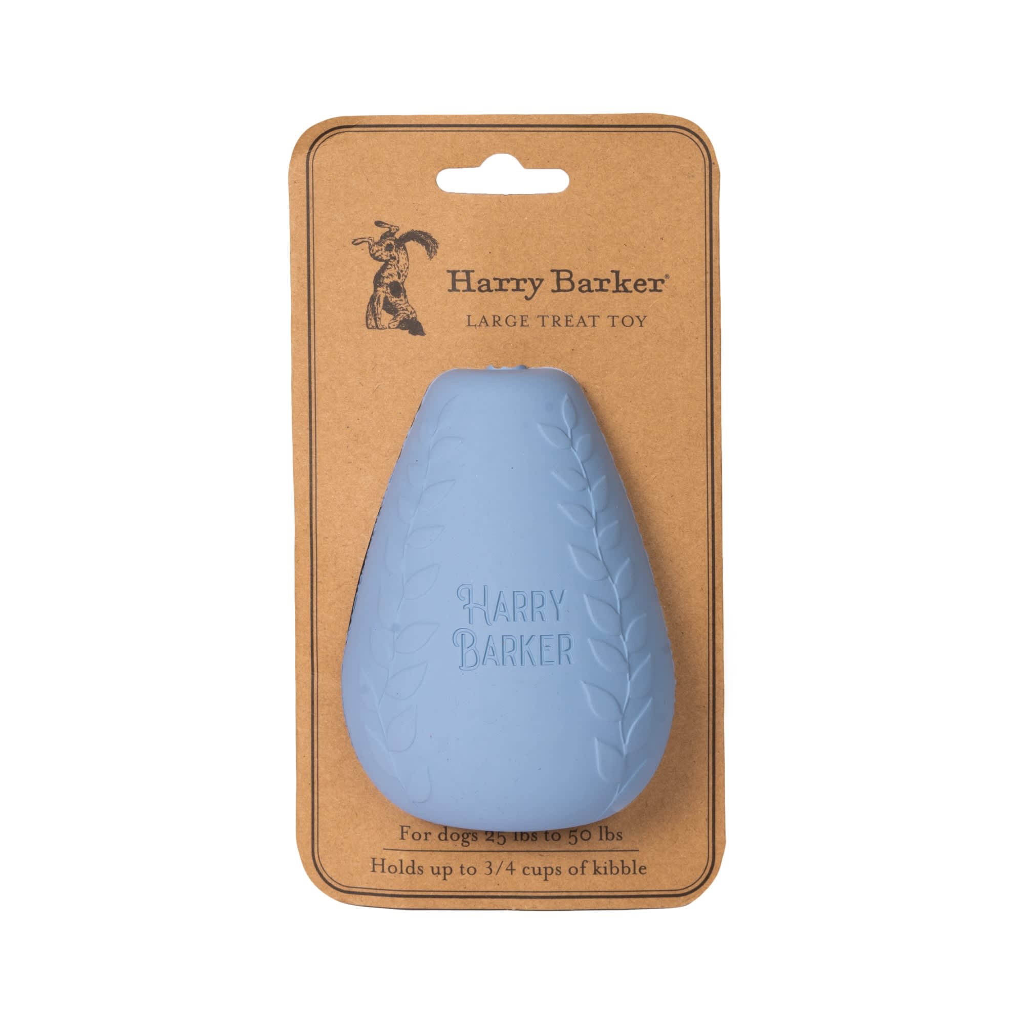 Harry Barker Blue Durable Rubber Treater Dog Toy, X-Small