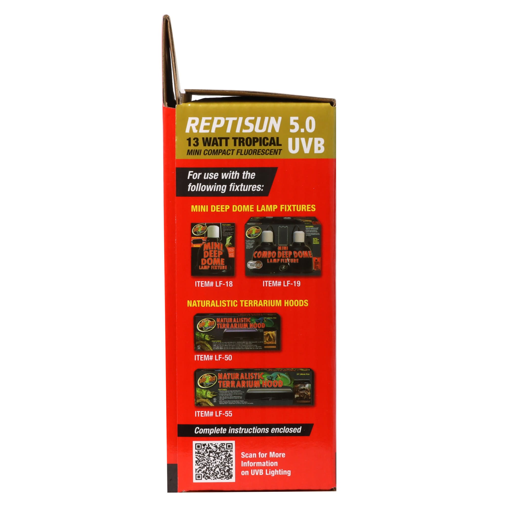 Zoo Med ReptiSun 5.0 Mini Compact Fluorescent Lamp, 13 Watts