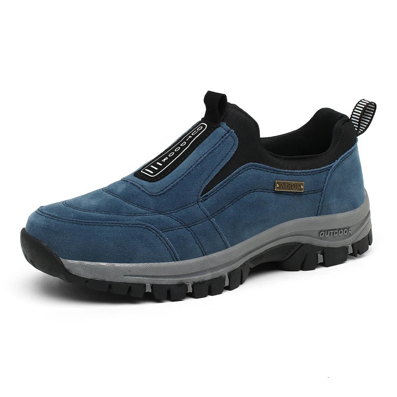 Mens non-slip casual sports shoes wear-resistant hiking shoes Outdoor 2024 fashion comfortable flat walking shoes for men 241125