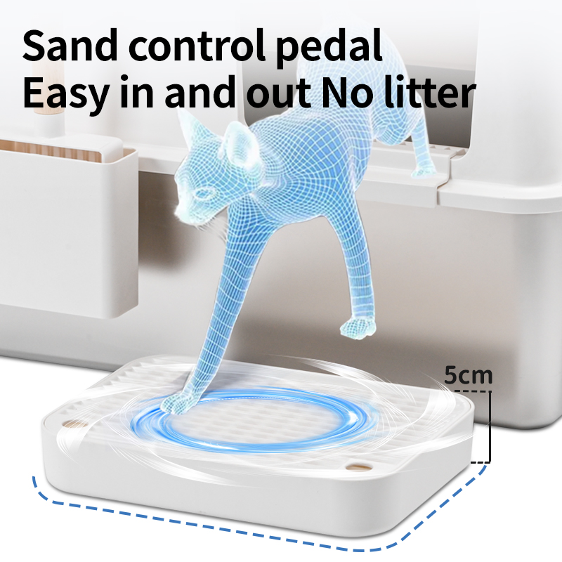 High Quality Stainless Steel Cat Litter Box Oversized Anti-Splash Fully Enclosed Toilet Puppet Easy Cleaning Non-Stick Bottom