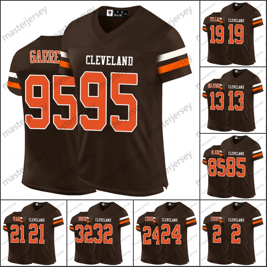 95 Myles Garrett Cities Football Jerseys Nick Chubb Winston Njoku Cedric Tillman Denzel Ward Jerry Jeudy Custom All Stitched Name and Number