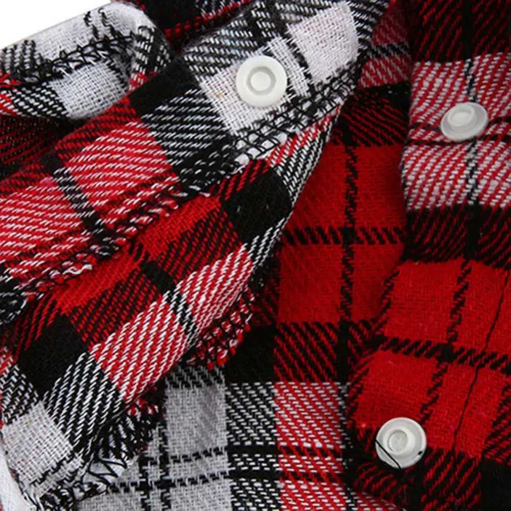 Dog Shirts British Style Plaid Pet Dog Cat Clothes Cotton Puppy Cat Coat Jacket For French Bulldog Chihuahua Pet AccessoriesXJ241125