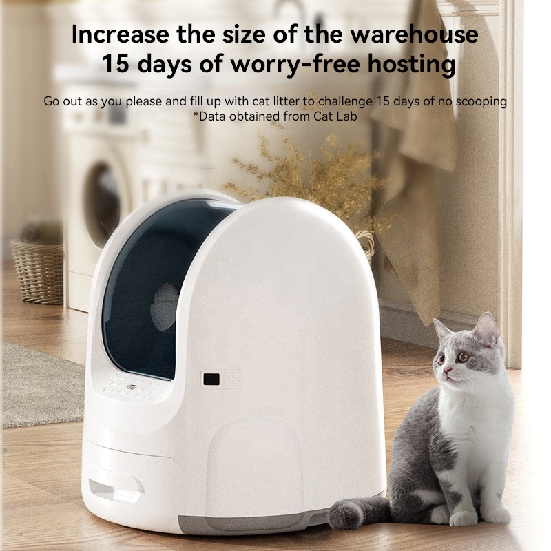 Factory Wholesales Smart Cat Toilet Box Intelligent Monitoring And Automatic Cleaning Smart Cat Litter Box