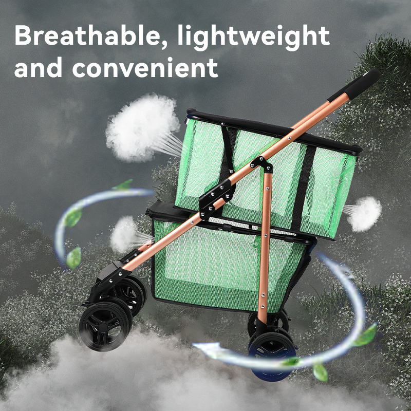 RTS Luxury pet stroller travel 4 wheel dog strollers small dogs pet stroller for dogs