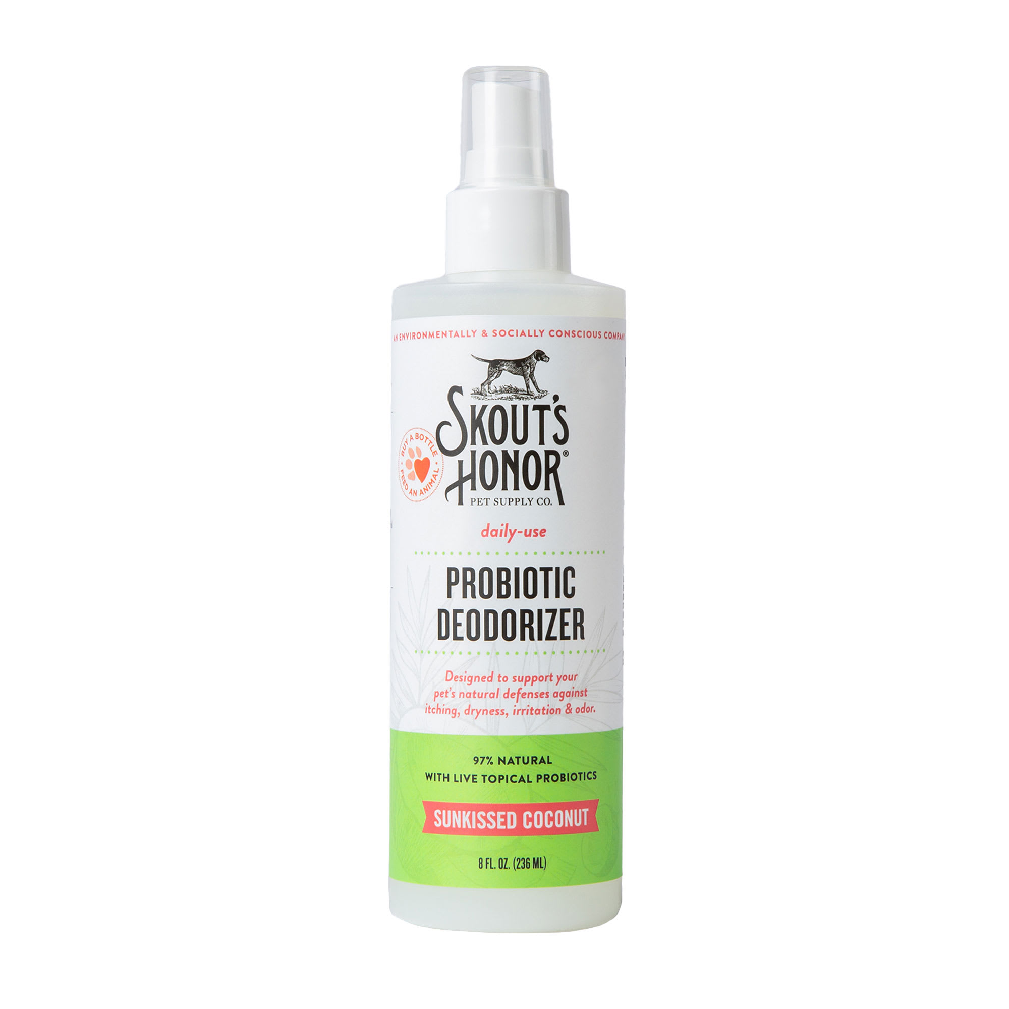 Skout's Honor Sunkissed Coconut Probiotic Daily Use Deodorizer for Dogs, 8 fl. oz.