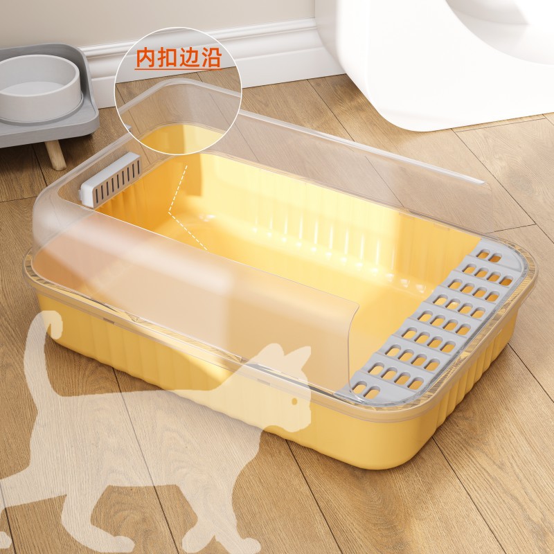 New design Litter Box Cat Toilet Litter Box Cleaning Cat Toilet Extra large Cat Toilet Plastic Training Kit Litter Box
