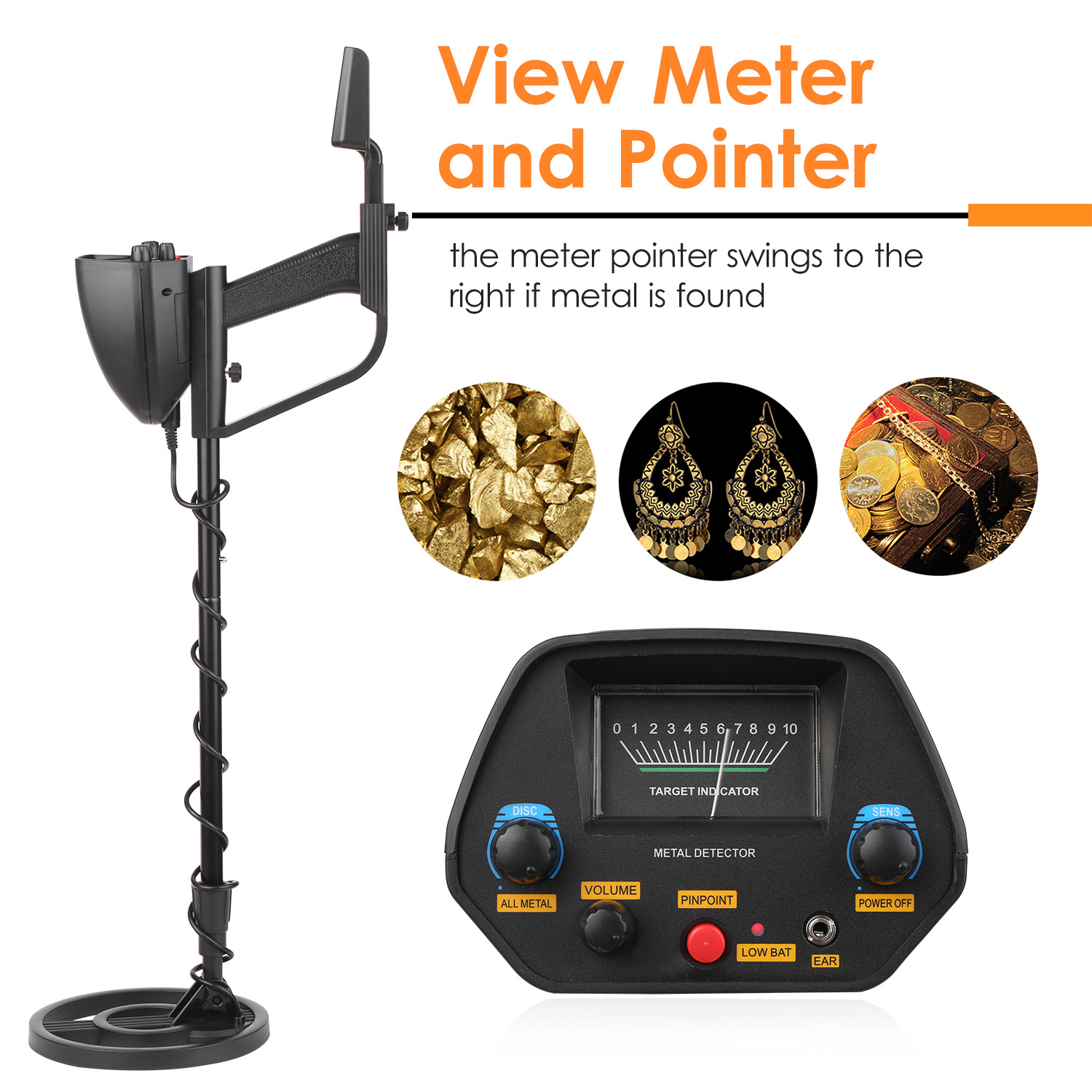 Accurate positioning of MD4080 underground metal detection detector