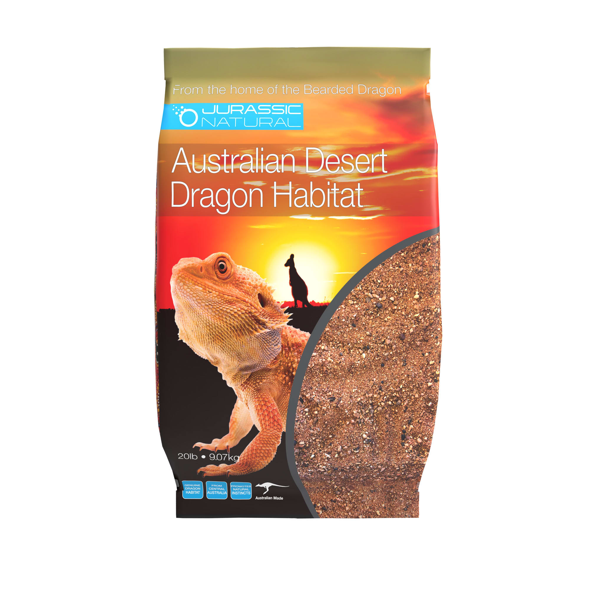 Jurassic Natural Australian Desert Dragon Habitat, 20 lbs.