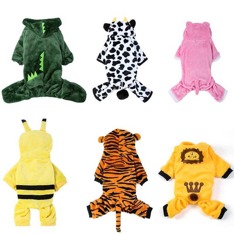 Pet Dog Clothes Soft Warm Fleece Dogs Jumpsuits Pet Clothing for Small Dogs Puppy Cats Hoodies Chihuahua Yorkshire Costume CoatsXJ241125