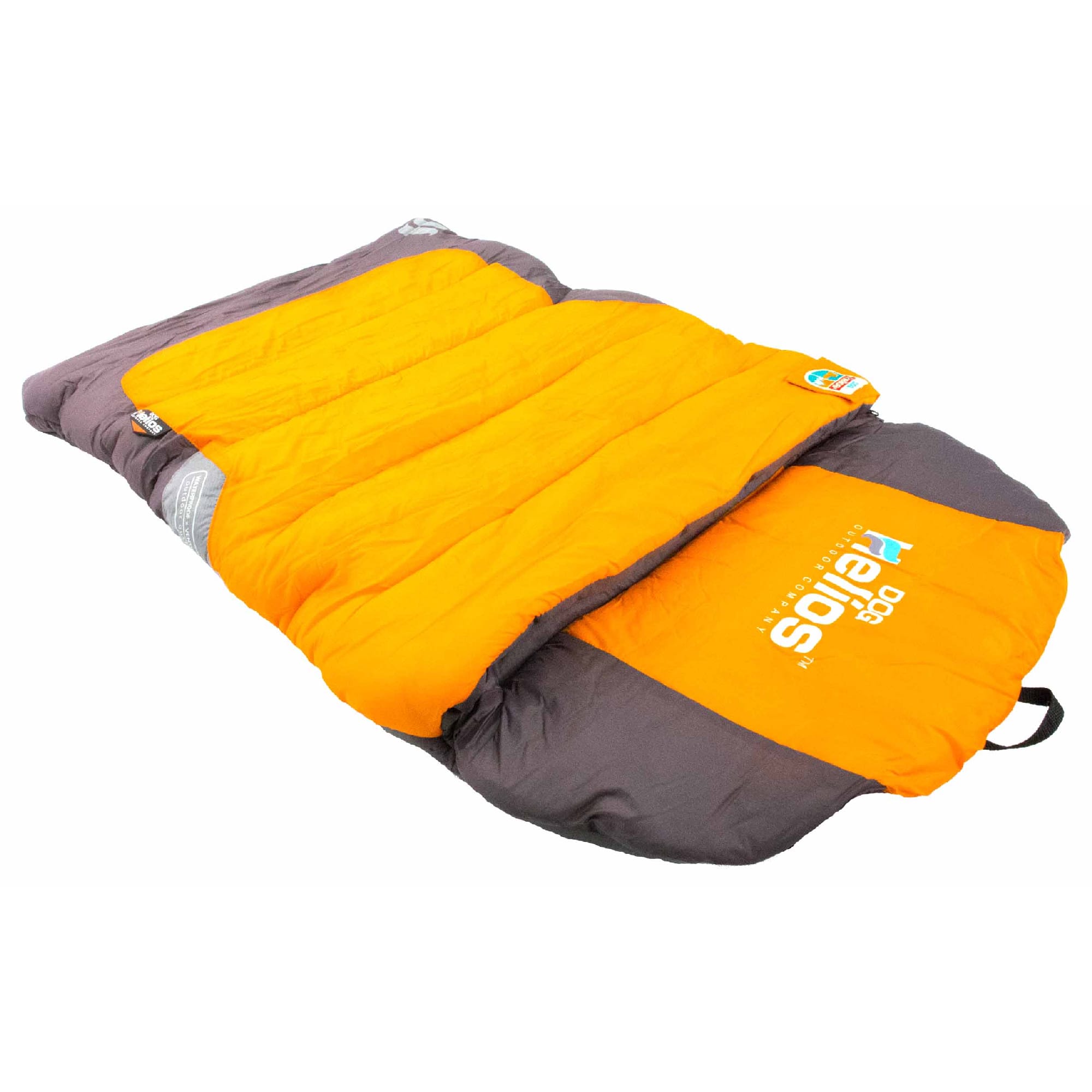 Dog Helios Orange Trail-Barker Multi-Surface Travel Dog Bed Featuring BlackShark Technology, 39.4" L X 25.7" W