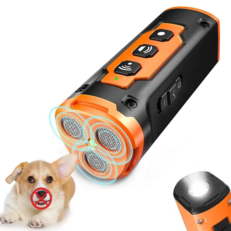 50 Feet Range Ultrasonic Anti-Barking Device for Dogs Dog Barking Control Repeller with Flashlight Bark Deterrents
