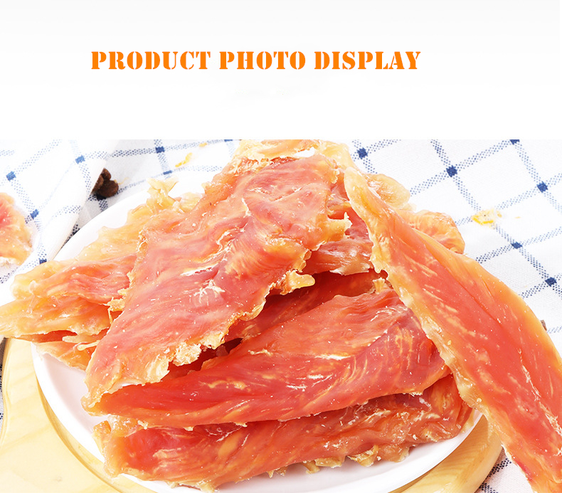 odm OEM 2024 Europe and the United States best-selling pet teeth chewing snacks dog chicken breast jerky food