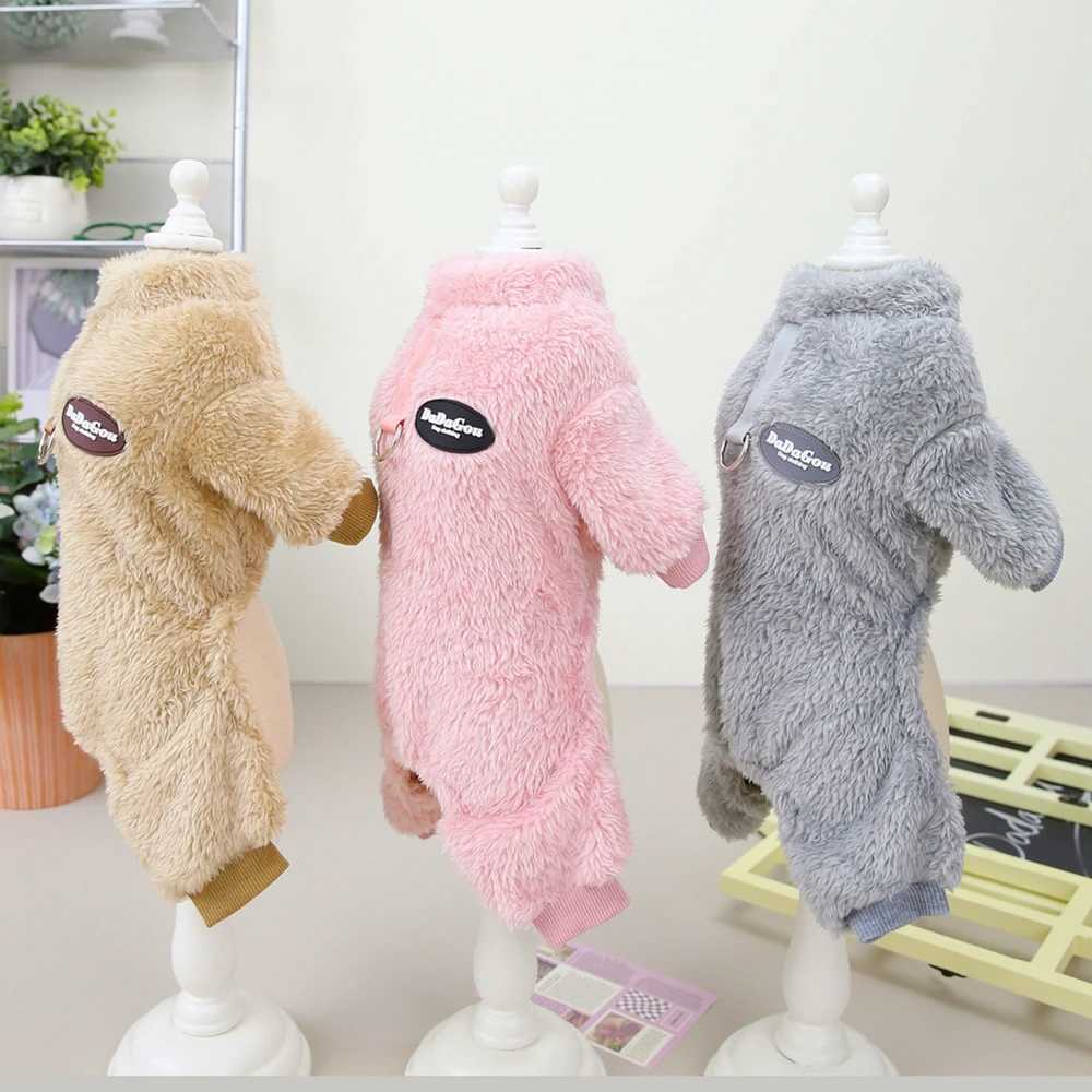 Pet Four-Legged Fleece Soft Jumpsuit Pet Puppy Kitten Winter Warm Coats for Small Medium Dogs Cats acket Clothing ChihuahuaXJ241125