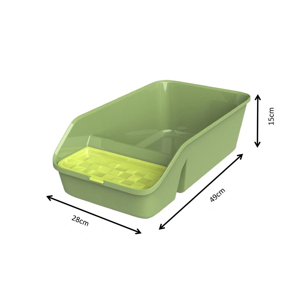Emily Pets Premium Factory Manufacture Cat Cleaning Products Plastic Large Space Cat Toilet Box Cat Litter Box With Litter Scoop