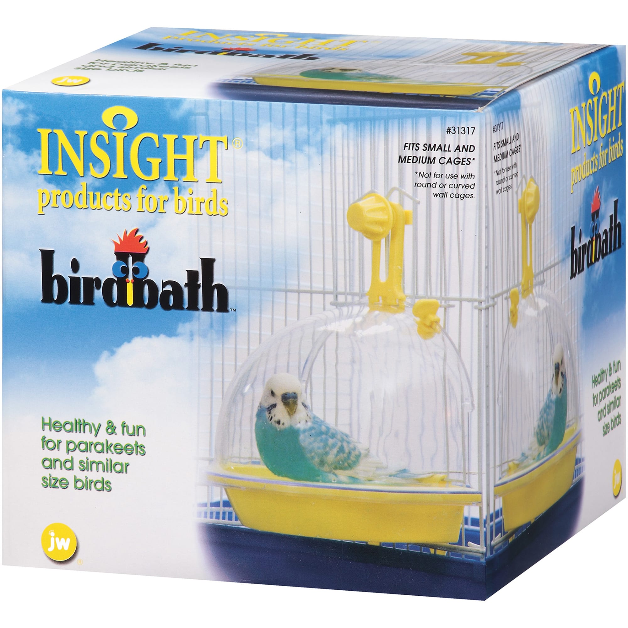 JW Pet Bird Bath in Cage, Medium