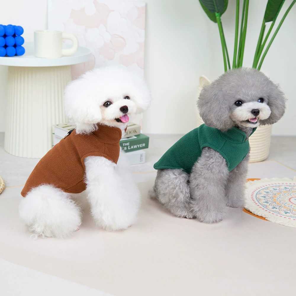 Soft Small Dog Clothes Vest Winter Pet Clothes Warm Fleece Puppy Cat Clothing Jacket French Bulldog Coat for Small Medium DogsXJ241125