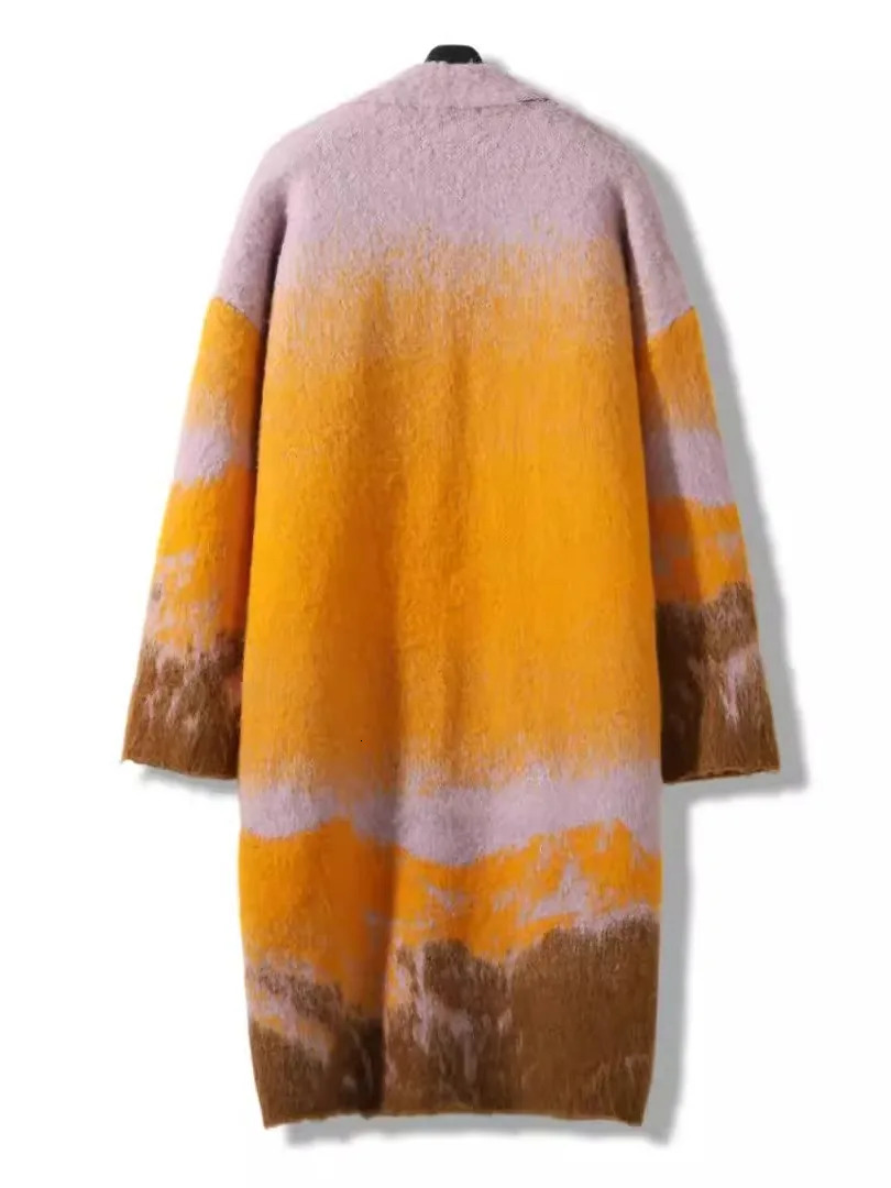 Winter Autumn Women Sweater Loose Cardigan Long Sleeve Warm Coat Female YoYiKamomo 241112