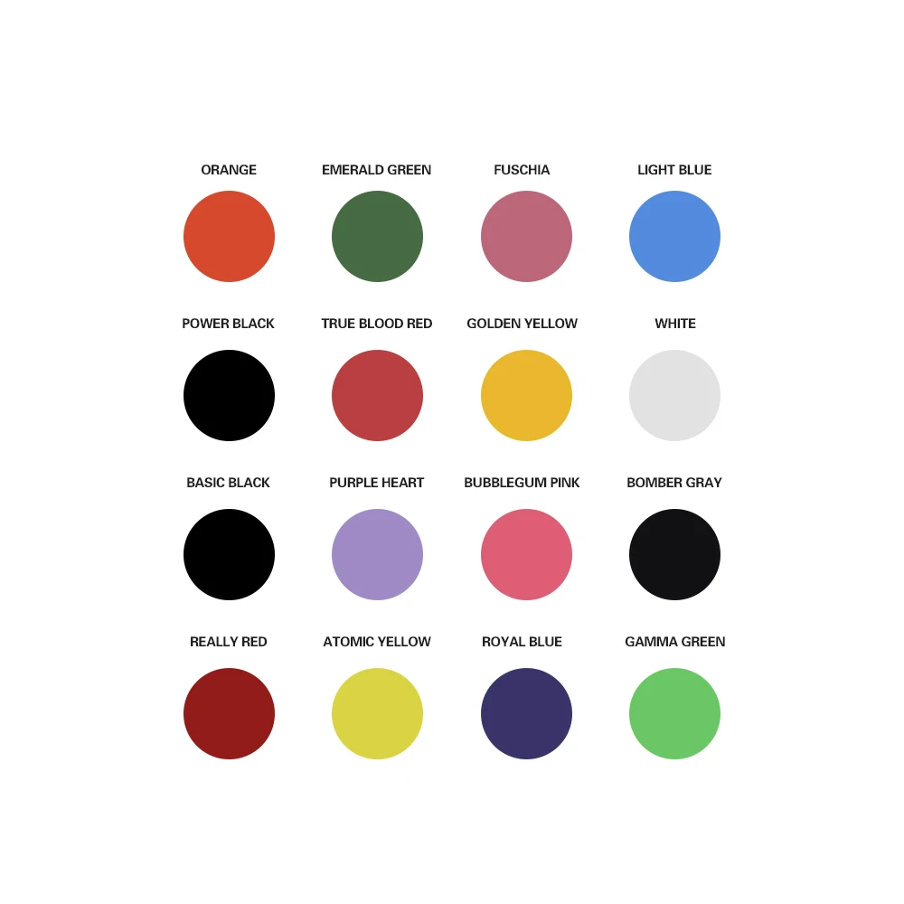 16Pcs Tattoo Ink Fusion tattoo inks 16 Colors Set 1 oz 30ml/Bottle Tattoo Pigment Kit for 3D makeup beauty skin body art.