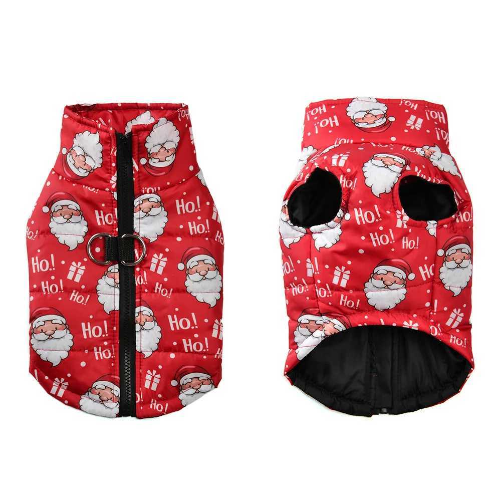 Dog Clothes for Small Medium Dogs Cats Autumn Winter Waterproof Puppy Christmas Print Jacket Coat Chihuahua French Pet ClothingXJ241125