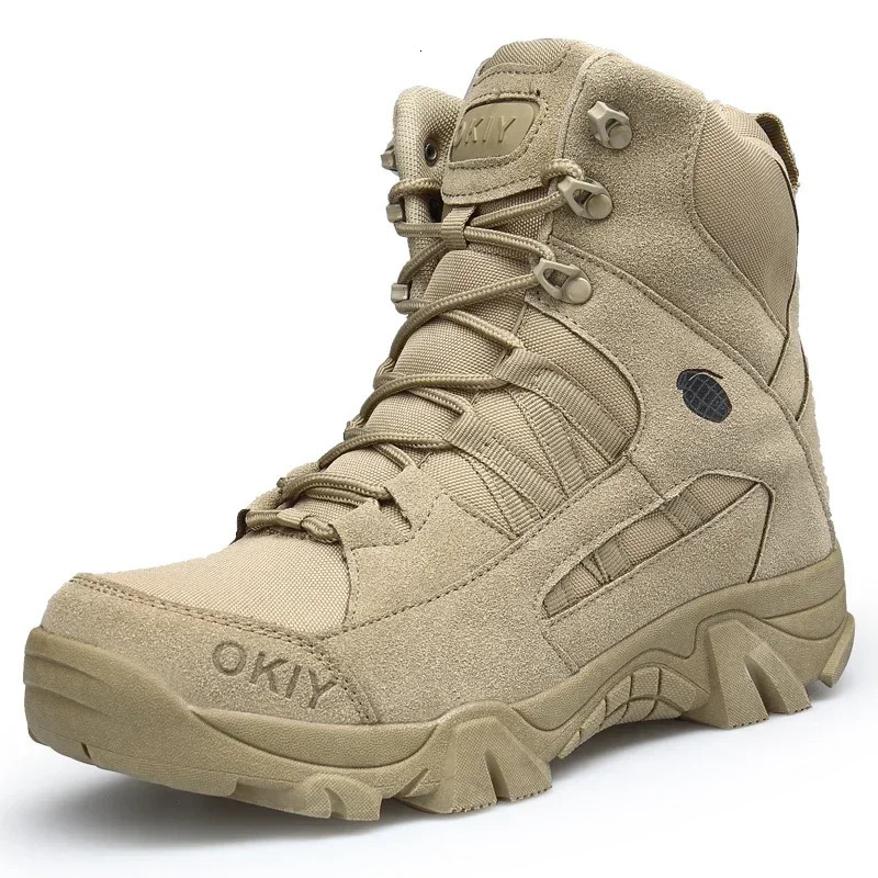 2024 Fashion Mens Desert Combat Boots Outdoor Leather Hiking Shoes Men Hunting Work Safty Boots Mens Short Boots ankle boots 241125