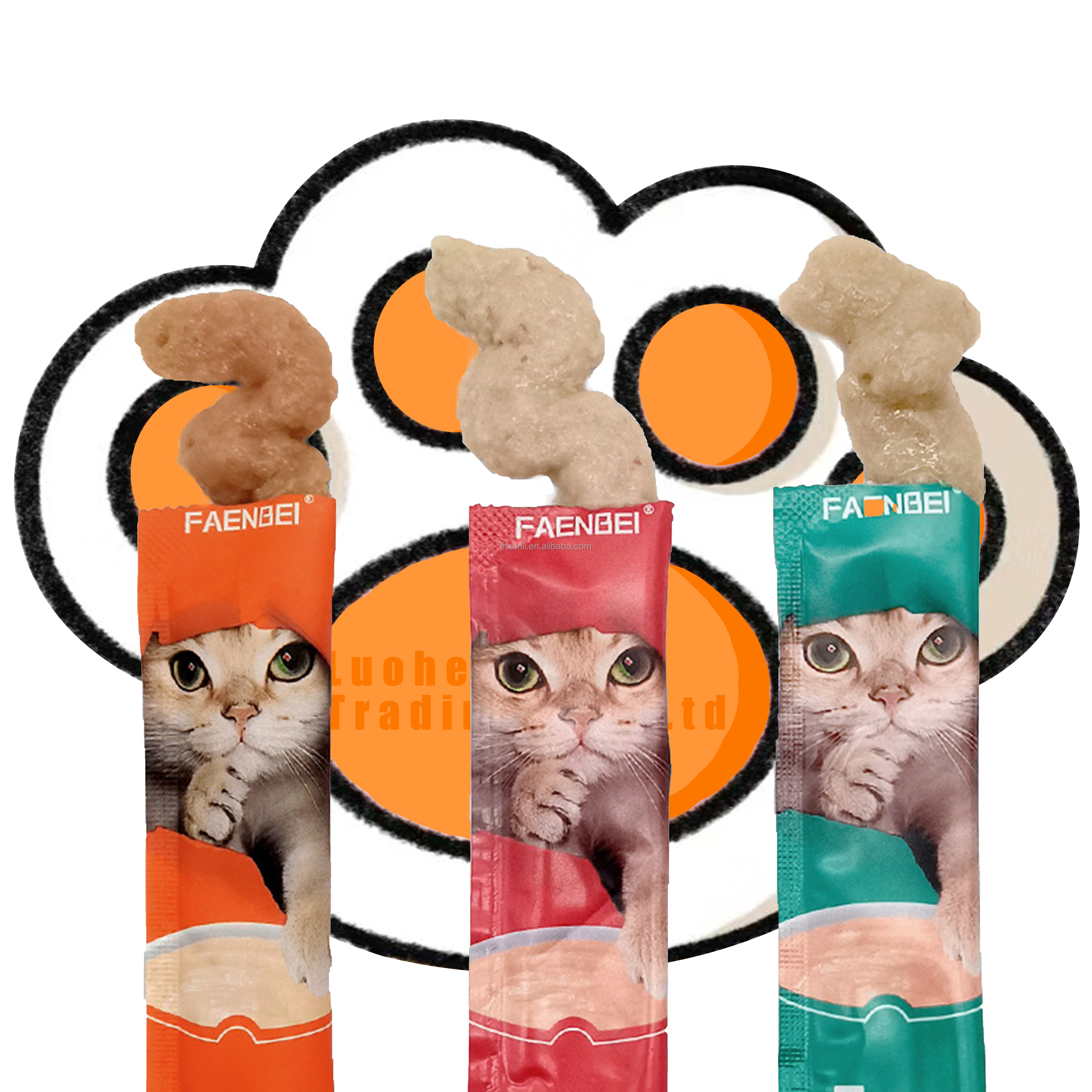 Natural Cat Snacks Stick Chicken Creamy Treats Wet Cat Food Cat Treats Snacks