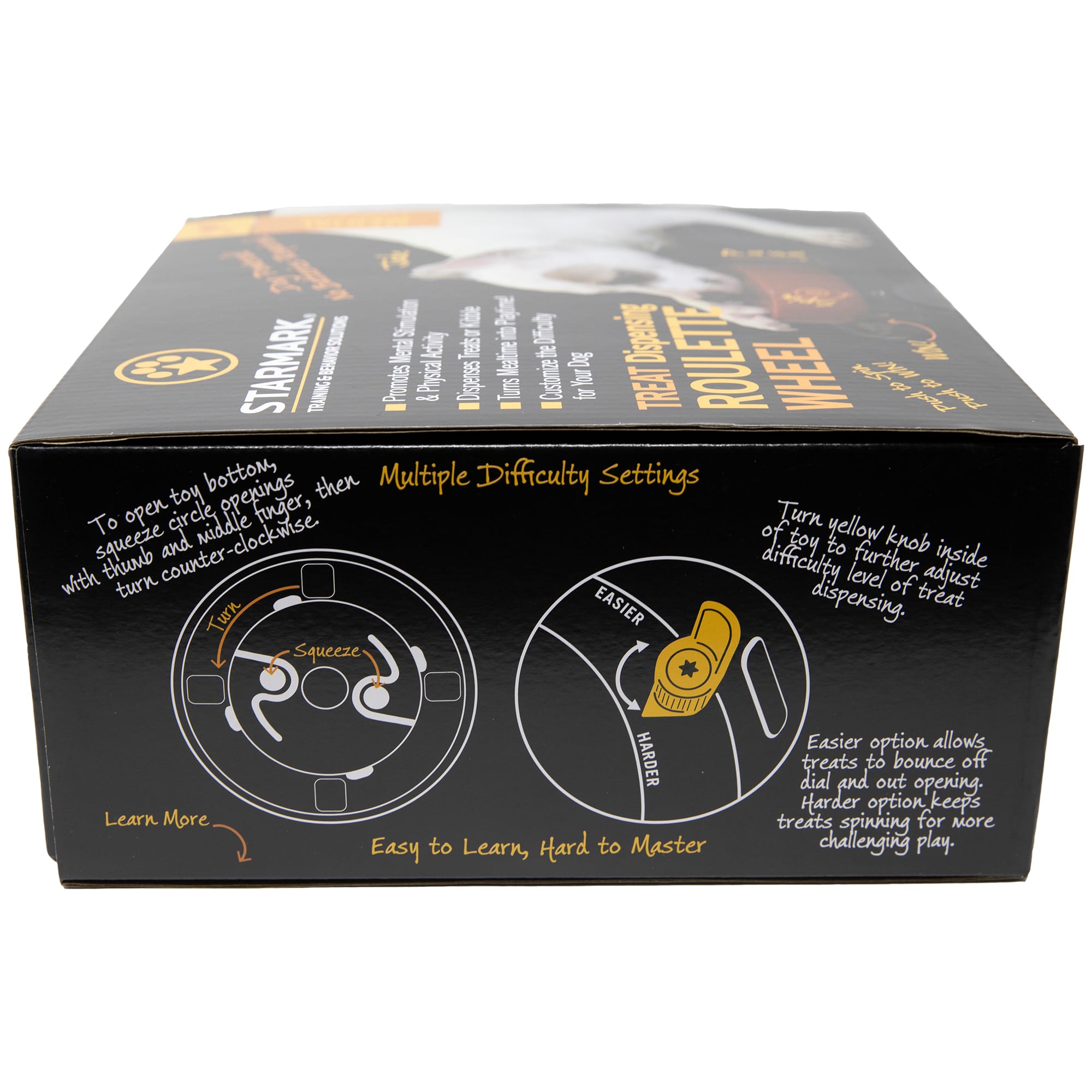 Starmark Treat Dispensing Roulette Wheel for Dogs