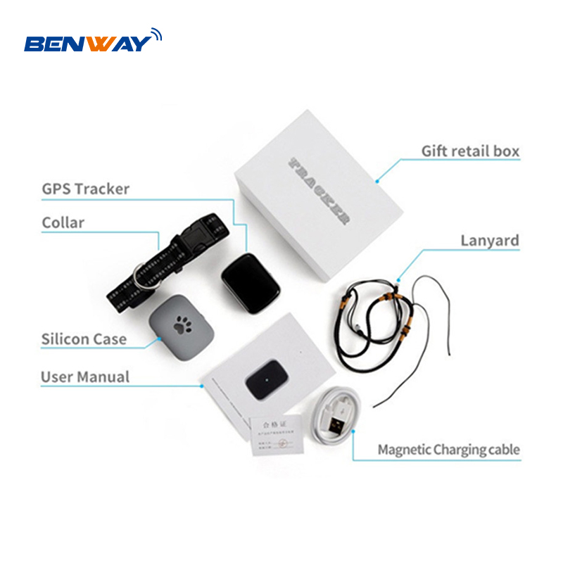 BW21 smart 4G sim animal tracker Device Cat Dog Mfi anti lost Locating tracking GPS pet tracker waterproof gps tracker