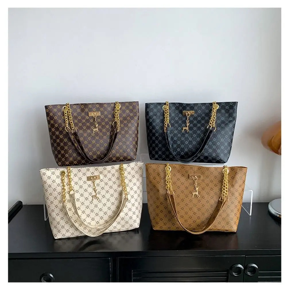 New Women's Designer Handbag Large Capacity Fashionable Printed Shoulder Fashion New Shopping Bag Wallet Single Shoulder Underarm Bag