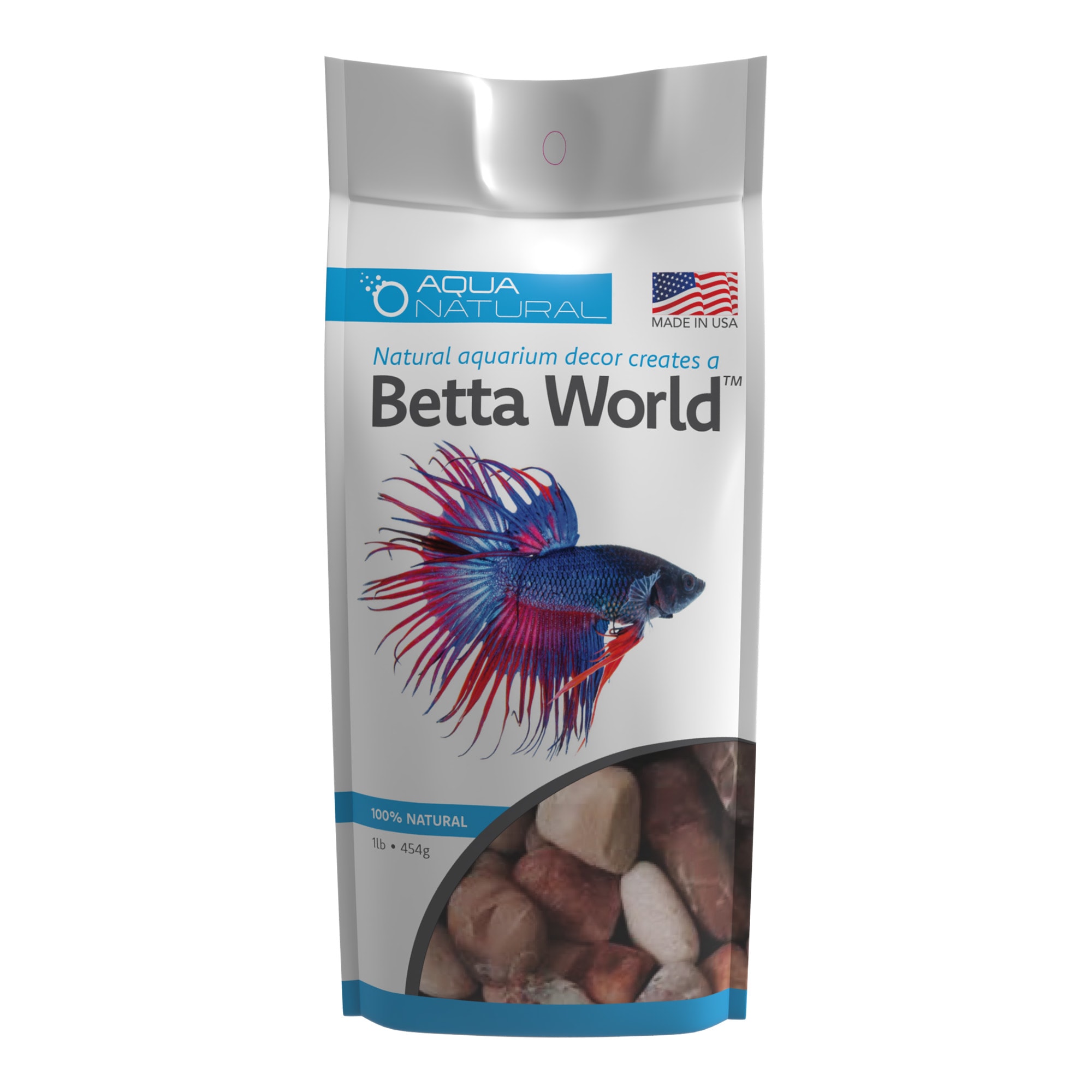 Aqua Natural Betta World Rose Cream Gravel, Small
