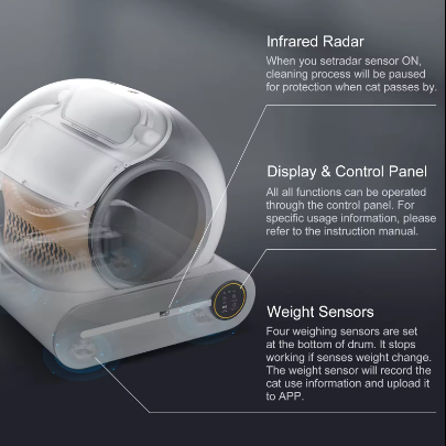 Smart Automatic Cat Litter Box & Accessories Automated Litter Box Self-cleaning With App Cat Litter Box