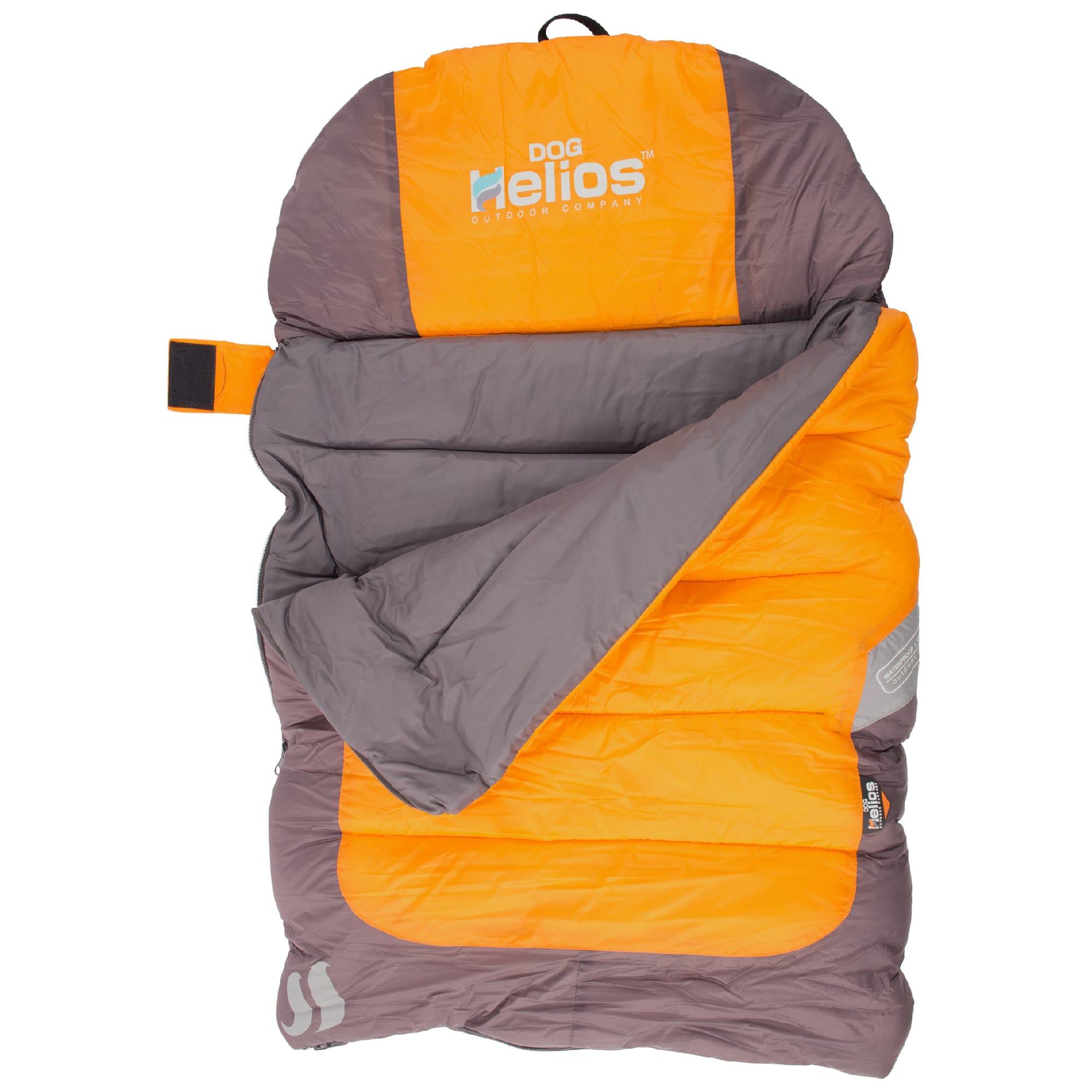 Dog Helios Orange Trail-Barker Multi-Surface Travel Dog Bed Featuring BlackShark Technology, 39.4" L X 25.7" W