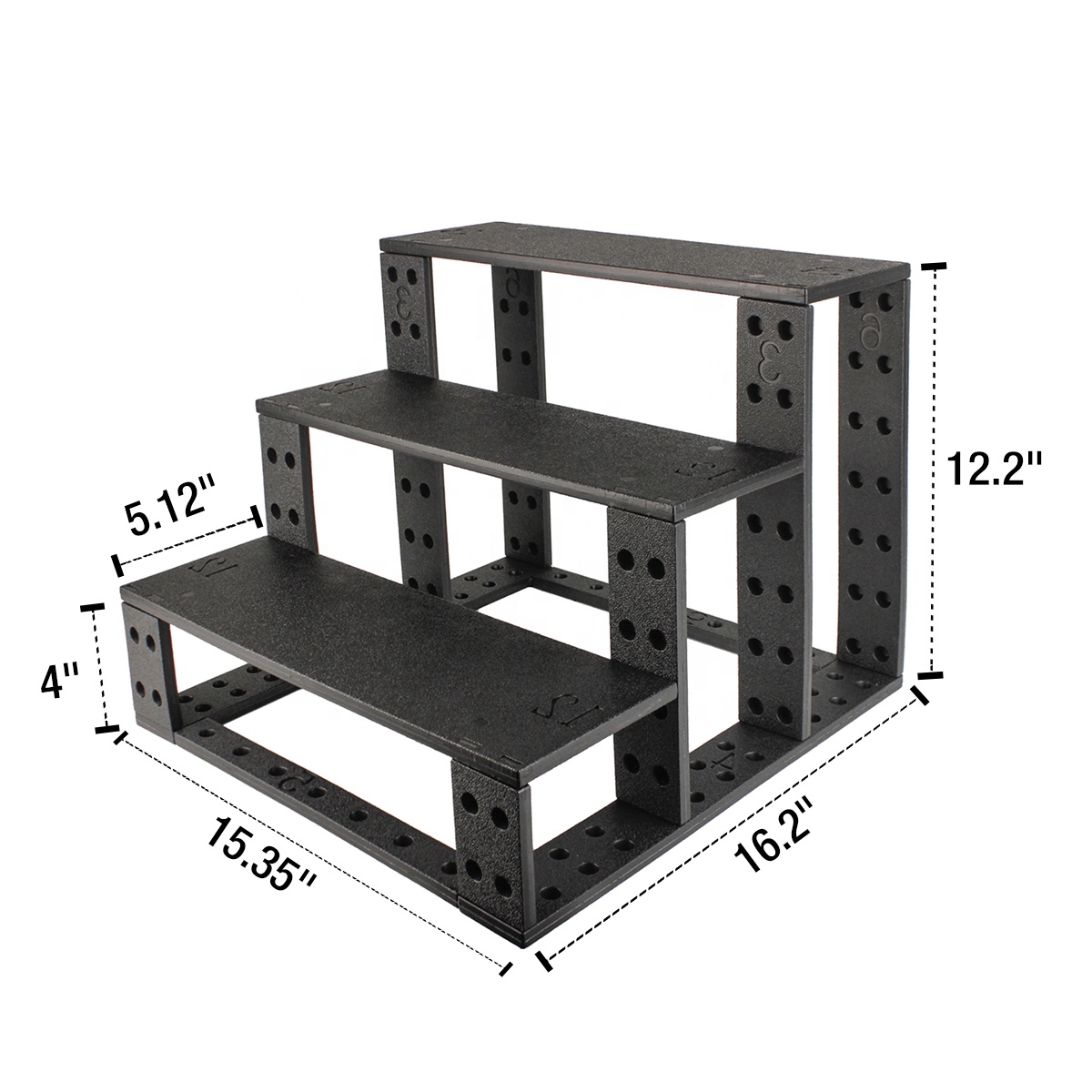 Hot-selling Pet Stairs Assemblable 3 Steps Dog Ladder Stairs for Beds, Small Dog Ramps with Removable Plush Cover for Doggie,